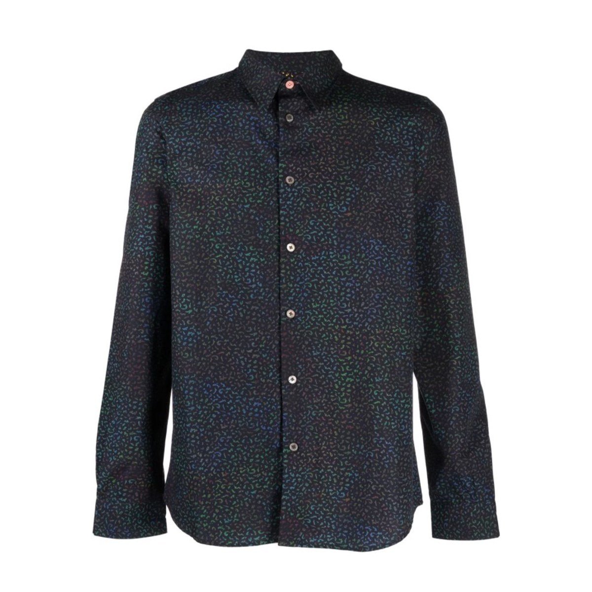 Ανδρικό-Μαύρο-Patterned-Button-up-Shirt-PAUL-SMITH