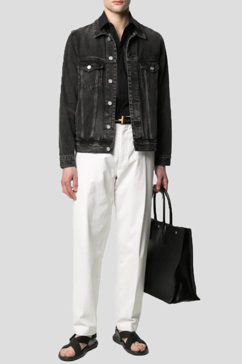 Ανδρικό Μαύρο Pinstripe Long Sleeve DOLCE&GABBANA