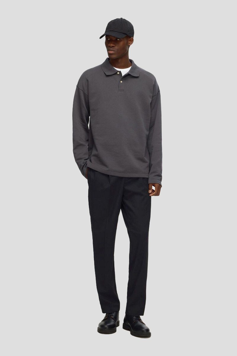 Ανδρικό Μαύρο Pleated Trousers In SELECTED HOMME