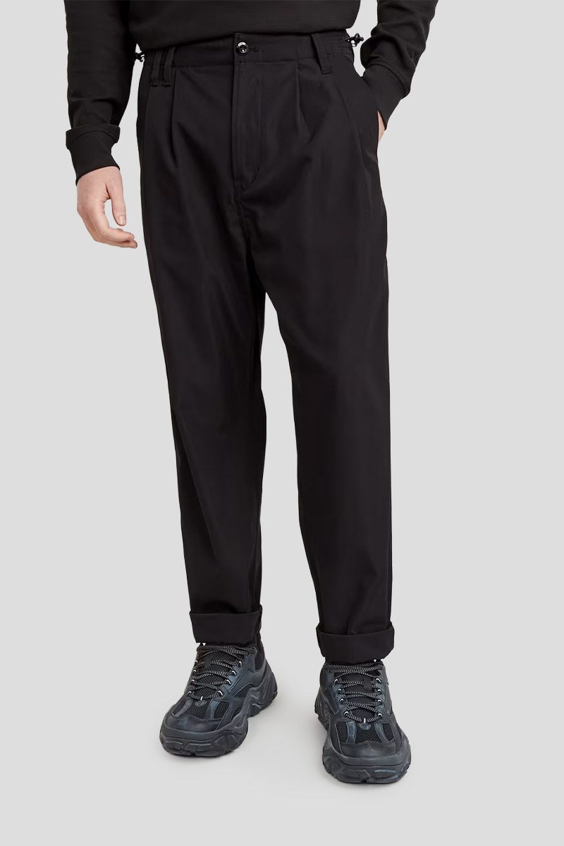 Ανδρικό Μαύρο Raw Pleated Trousers G-STAR