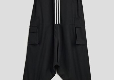 Ανδρικό-Μαύρο-Refined-Wool-Cargo-Trousers-Y-3