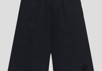 Ανδρικό-Μαύρο-Regular-fit-Ripstop-Shorts-MONCLER