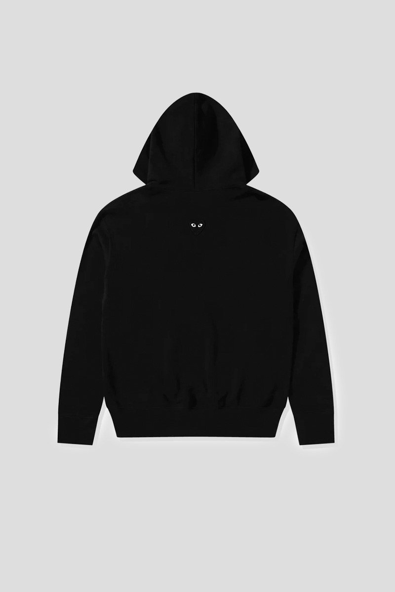 Ανδρικό-Μαύρο-Reverse-Black-Heart-Zip-Hooded-Sweatshirt-COMME-DES-GARCONS-PLAY