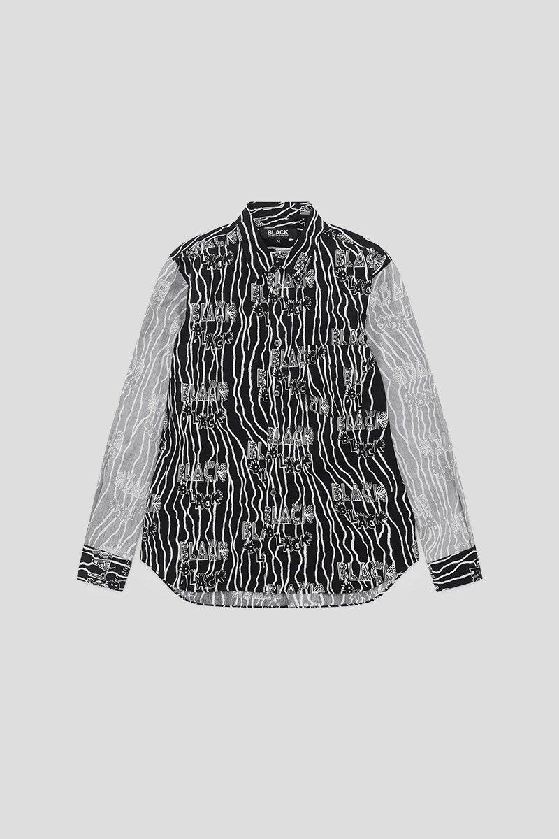 Ανδρικό-Μαύρο-Reverse-Panel-Shirt-BLACK-COMME-DES-GARCONS
