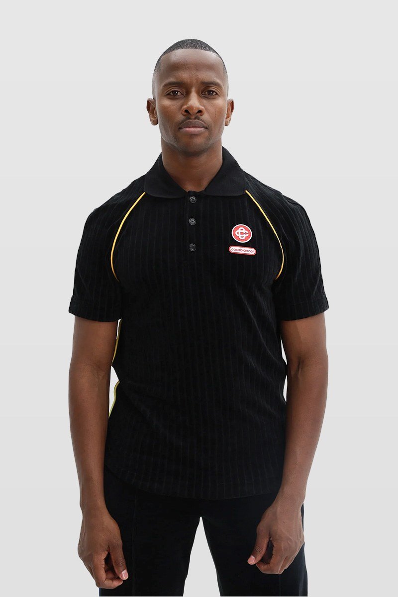 Ανδρικό Μαύρο Rib Velour Raglan CASABLANCA