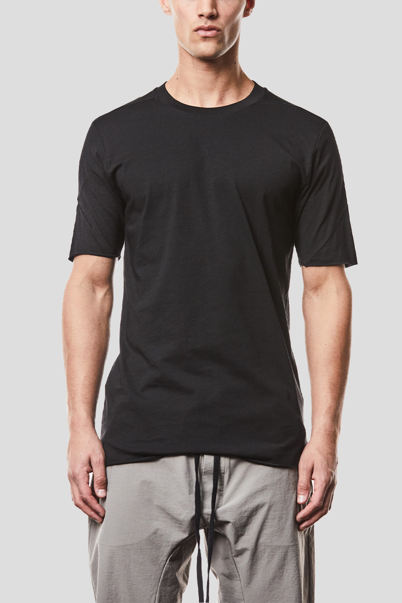 Ανδρικό-Μαύρο-Round-Neck-Shirt-THOM-KROM