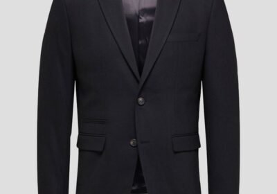 Ανδρικό-Μαύρο-Selected-Homme-Woven-Blazer-SELECTED-HOMME