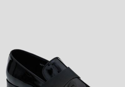 Ανδρικό-Μαύρο-Shiny-Black-Loafers-PHILIPPE-LANG