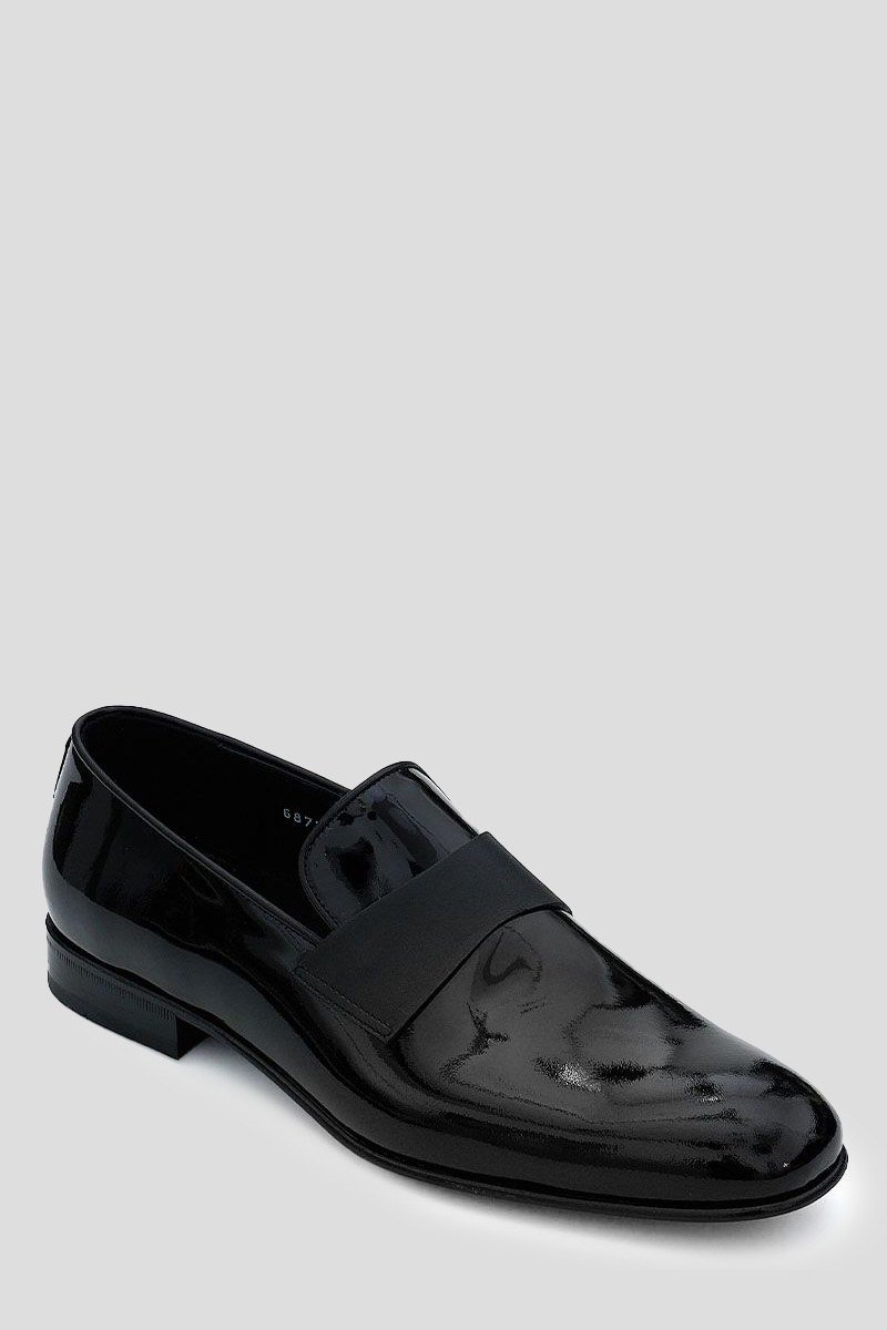 Ανδρικό-Μαύρο-Shiny-Black-Loafers-PHILIPPE-LANG