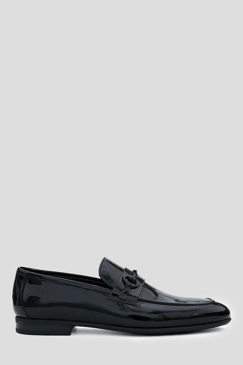 Ανδρικό Μαύρο Shiny Black Loafers PHILIPPE LANG