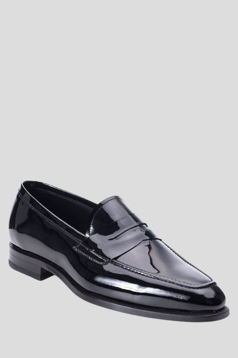 Ανδρικό Μαύρο Shiny Black Loafers PHILIPPE LANG