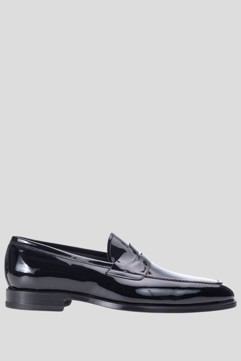 Ανδρικό-Μαύρο-Shiny-Black-Loafers-PHILIPPE-LANG