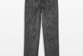 Ανδρικό Μαύρο Shiny Coated Linen MM6 MAISON MARGIELA