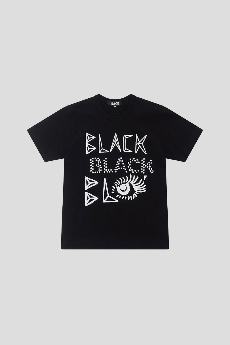 Ανδρικό-Μαύρο-Short-Sleeve-T-Shirt-BLACK-COMME-DES-GARCONS