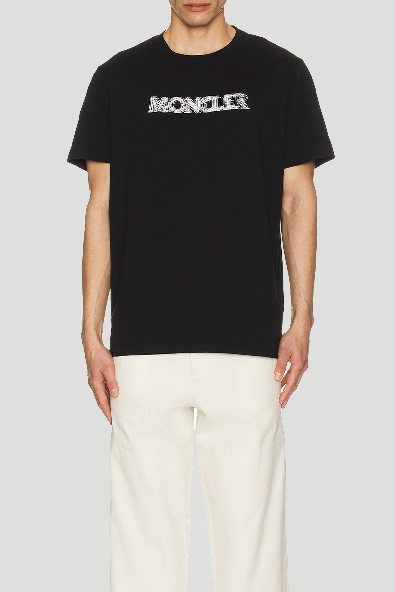 Ανδρικό Μαύρο Short Sleeve T MONCLER