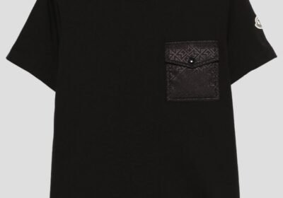 Ανδρικό-Μαύρο-Short-Sleeve-T-shirt-MONCLER
