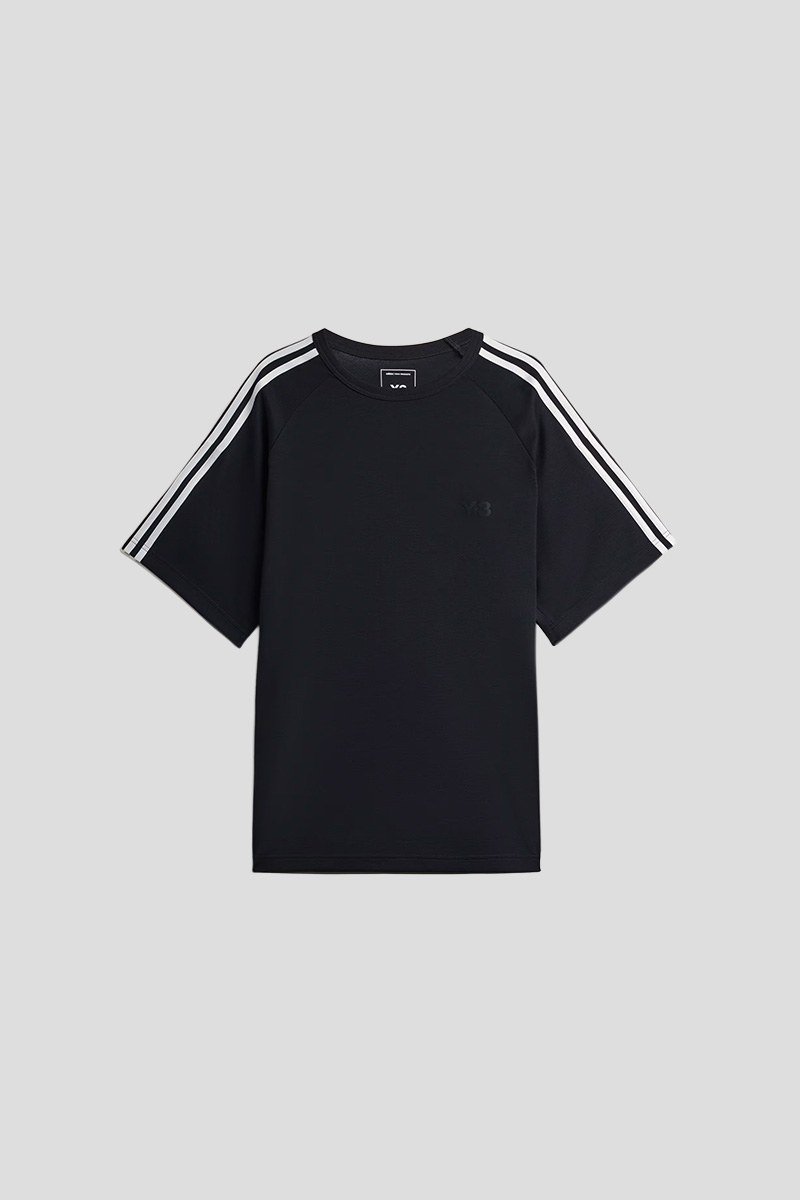 Ανδρικό-Μαύρο-Short-Sleeve-Tee-3-Stripes-Y-3