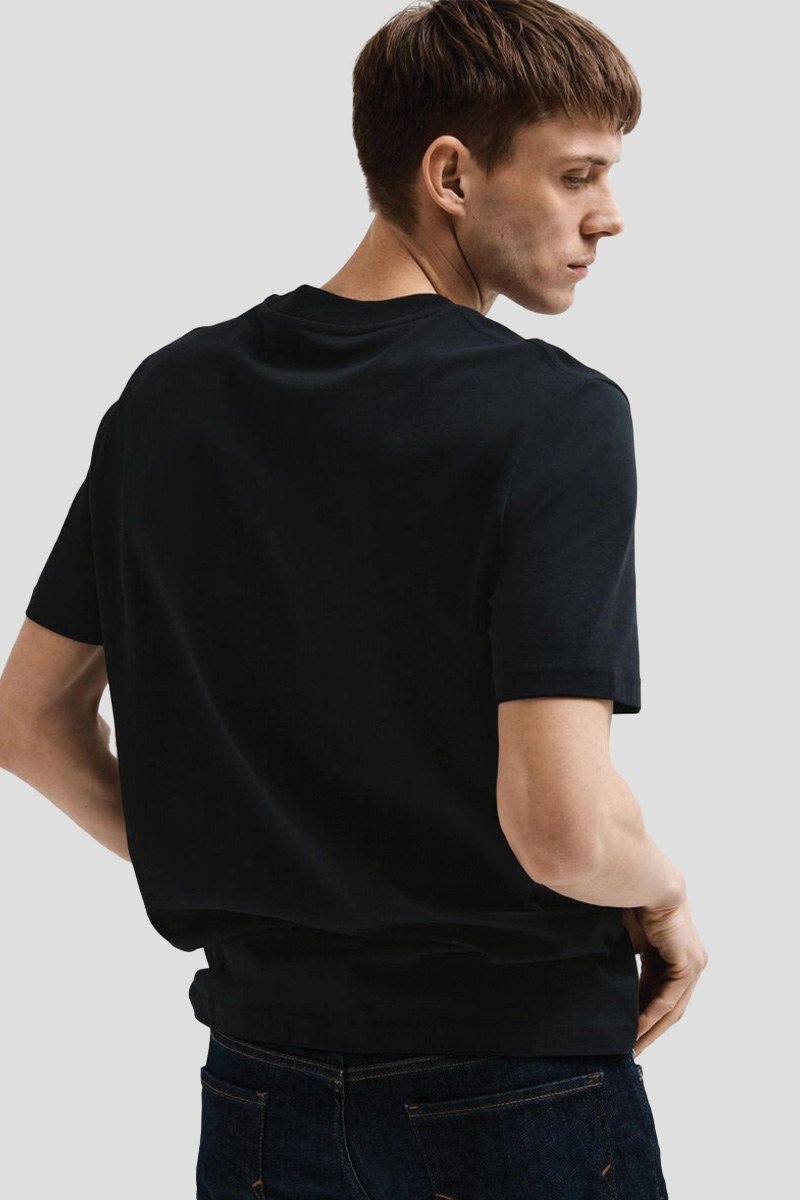 Ανδρικό Μαύρο Short Sleeved Relaxed SELECTED HOMME