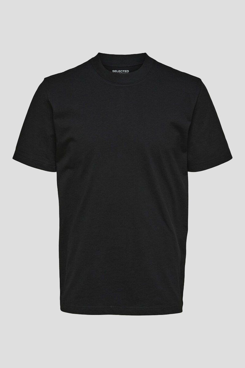 Ανδρικό Μαύρο Short Sleeved Relaxed SELECTED HOMME