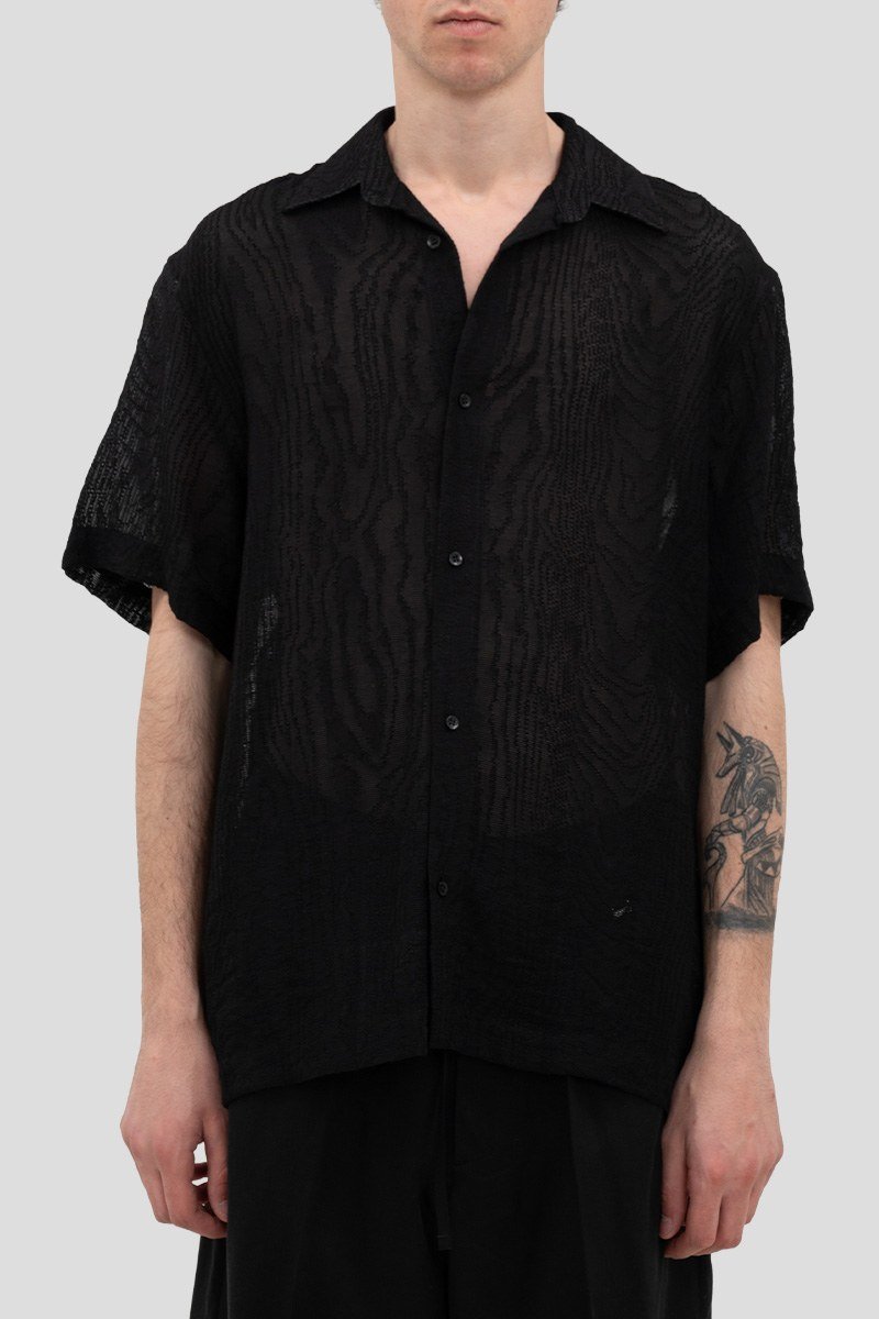 Ανδρικό-Μαύρο-Short-Sleeved-Shirt-Black-IM-BRIAN