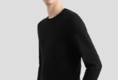 Ανδρικό Μαύρο Silk Crewneck Pullover DOLCE&GABBANA