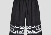 Ανδρικό Μαύρο Silk Twill Shorts DOLCE&GABBANA