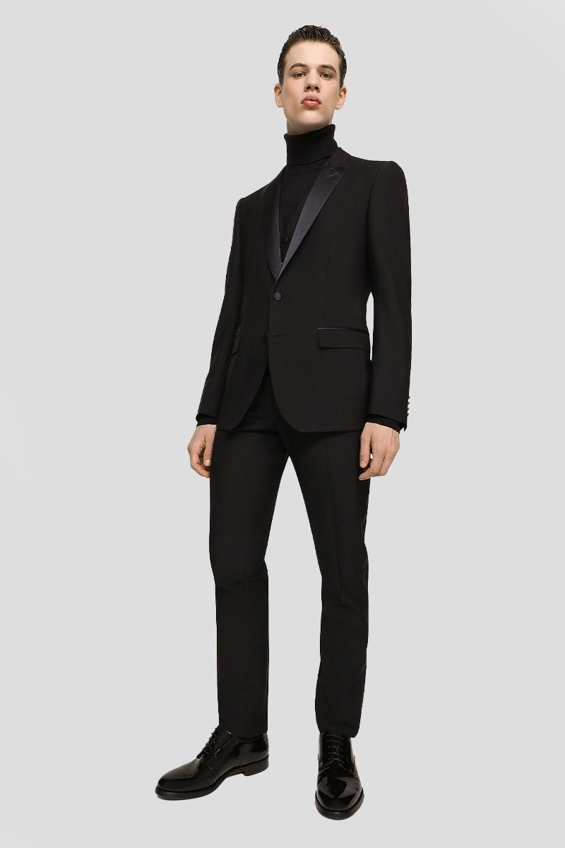 Ανδρικό Μαύρο Single Breasted Woll DOLCE&GABBANA