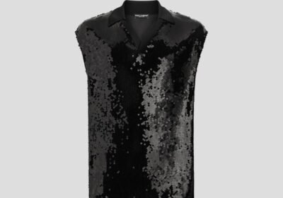 Ανδρικό-Μαύρο-Sleeveless-Polo-with-Sequins-DOLCEGABBANA