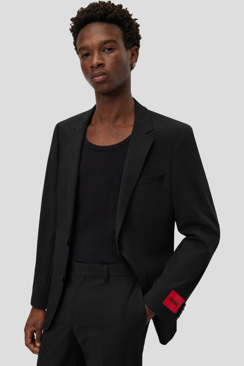 Ανδρικό Μαύρο Slim Fit Suit HUGO
