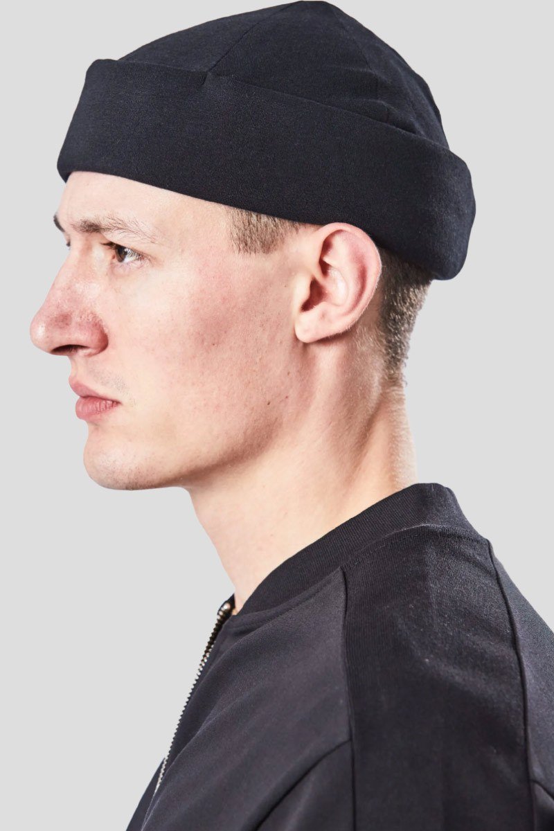 Ανδρικό Μαύρο Small Beanie Cap THOM KROM