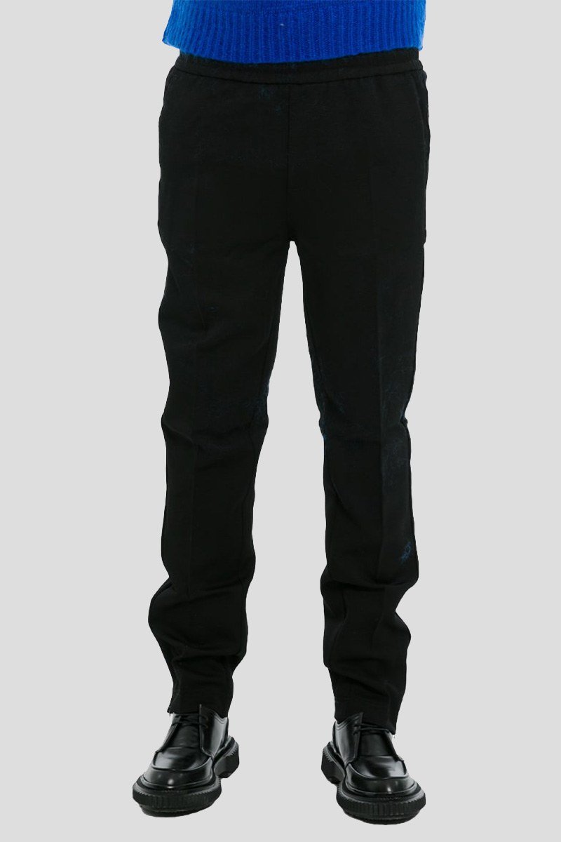 Ανδρικό-Μαύρο-Straight-Leg-Elasticated-Trousers-REPRESENT