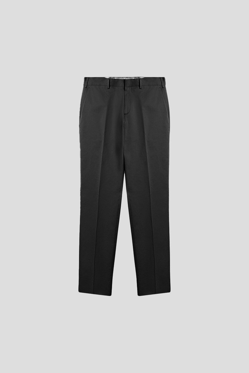 Ανδρικό-Μαύρο-Straight-Leg-Pleated-Trousers-LARDINI