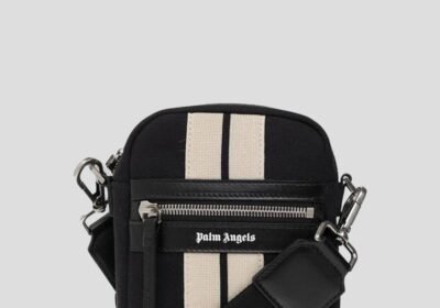 Ανδρικό-Μαύρο-Stripe-Cross-Body-Bag-PALM-ANGELS