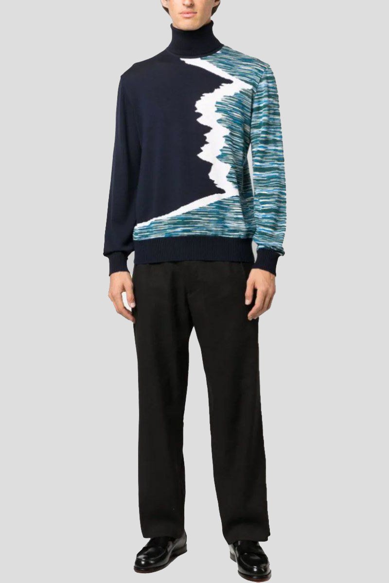 Ανδρικό Μαύρο Stripe Pattern Roll MISSONI