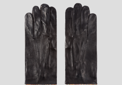 Ανδρικό-Μαύρο-Stripe-Piping-Gloves-PAUL-SMITH