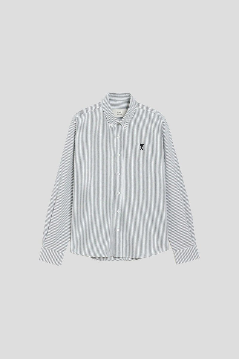 Ανδρικό Μαύρο Striped Shirt AMI AMI PARIS