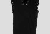 Ανδρικό Μαύρο Studded V Neck VERSACE