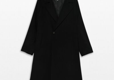 Ανδρικό-Μαύρο-Surbo-Buttoned-Coat-HEVO