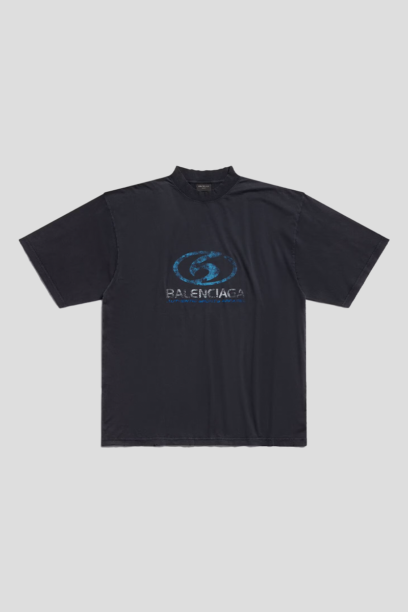 Ανδρικό-Μαύρο-Surfer-T-Shirt-BALENCIAGA