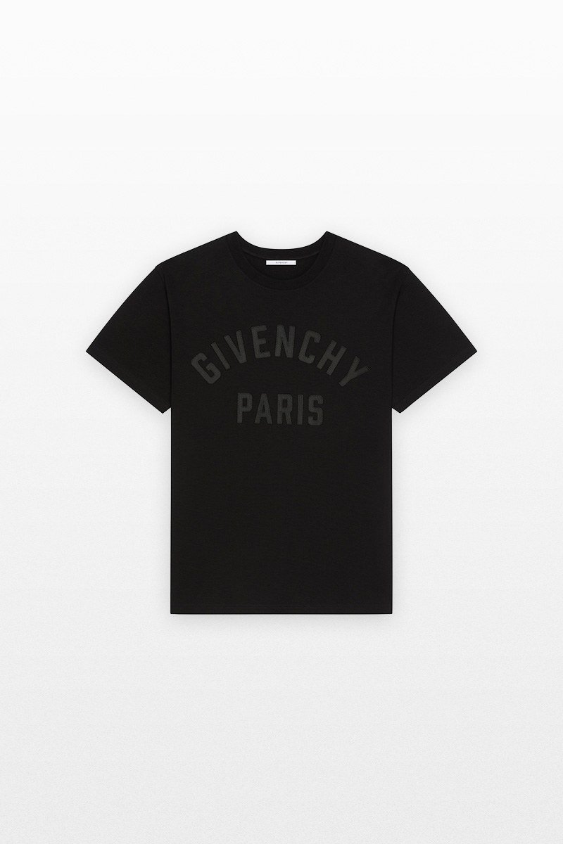 Ανδρικό-Μαύρο-T-shirt-With-GIVENCHY-Paris-Embroidery-GIVENCHY
