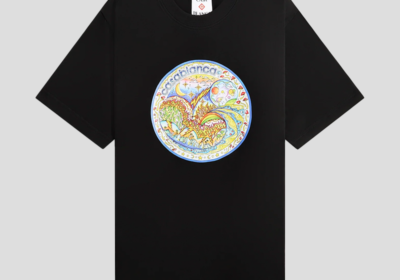 Ανδρικό-Μαύρο-The-Four-Elements-T-Shirt-CASABLANCA