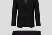 Ανδρικό Μαύρο Three Piece Slim HUGO