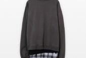 Ανδρικό Μαύρο Triple Layered Sweatshirt MAISON MIHARA YASUHIRO