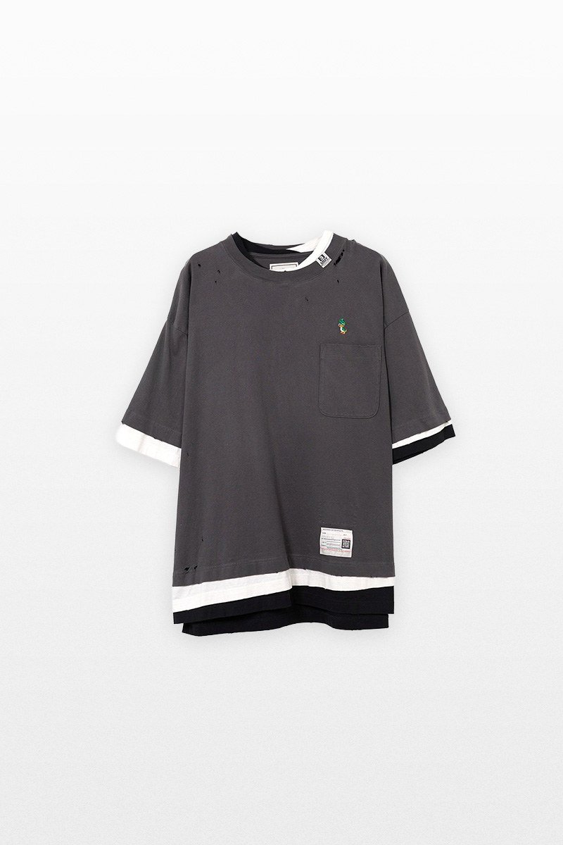 Ανδρικό Μαύρο Triple Layered T MAISON MIHARA YASUHIRO