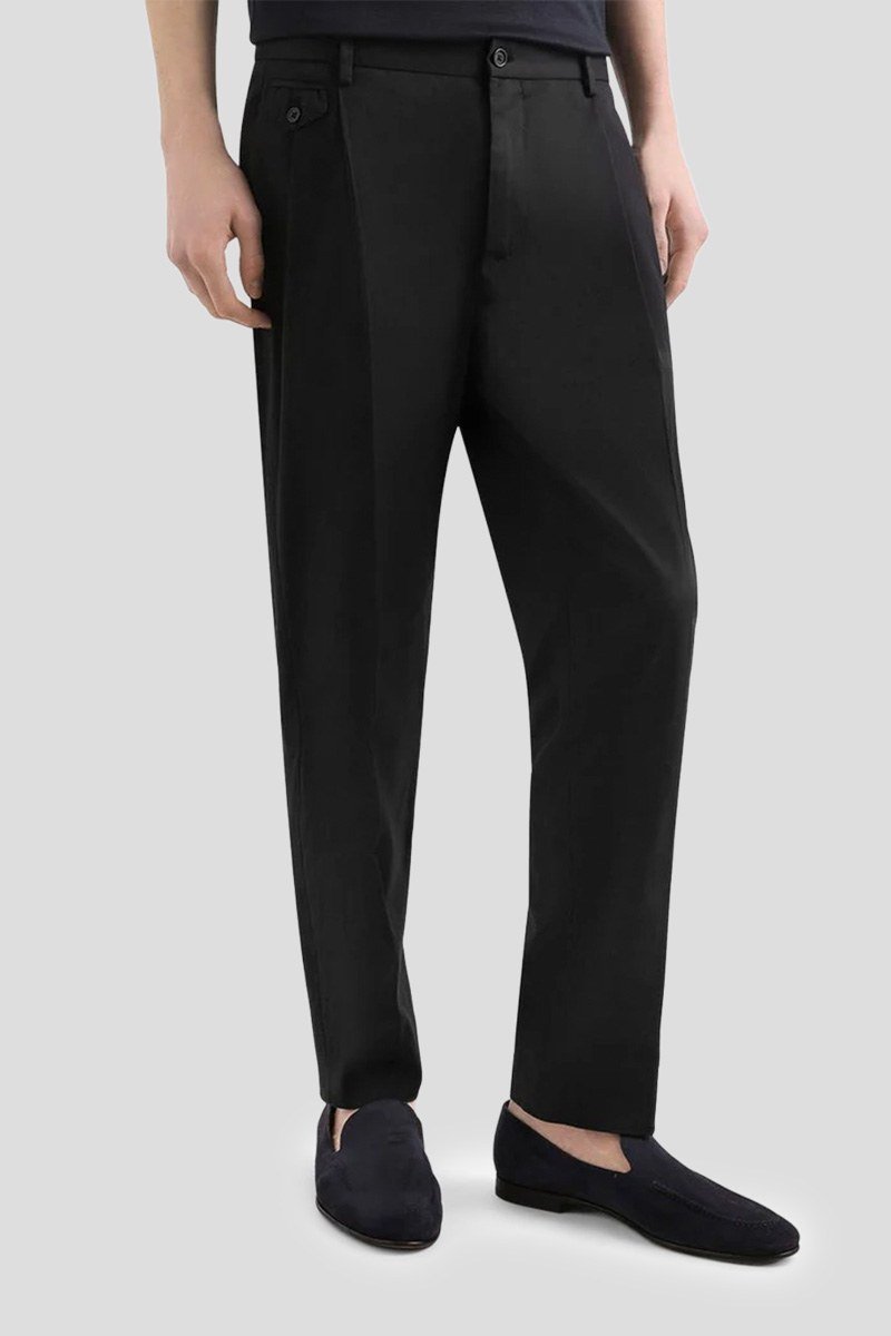 Ανδρικό Μαύρο Trousers with Double DOLCE&GABBANA