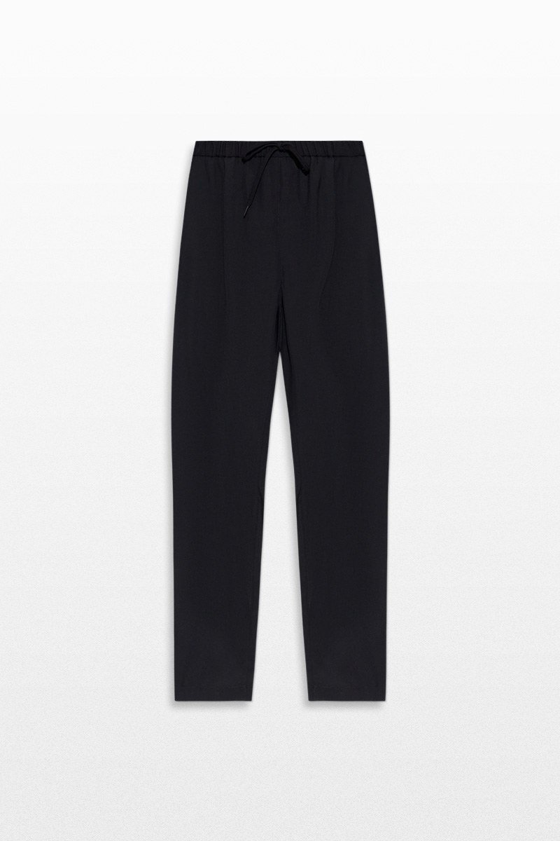 Ανδρικό-Μαύρο-Trousers-with-Woolen-Finish-MM6-MAISON-MARGIELA