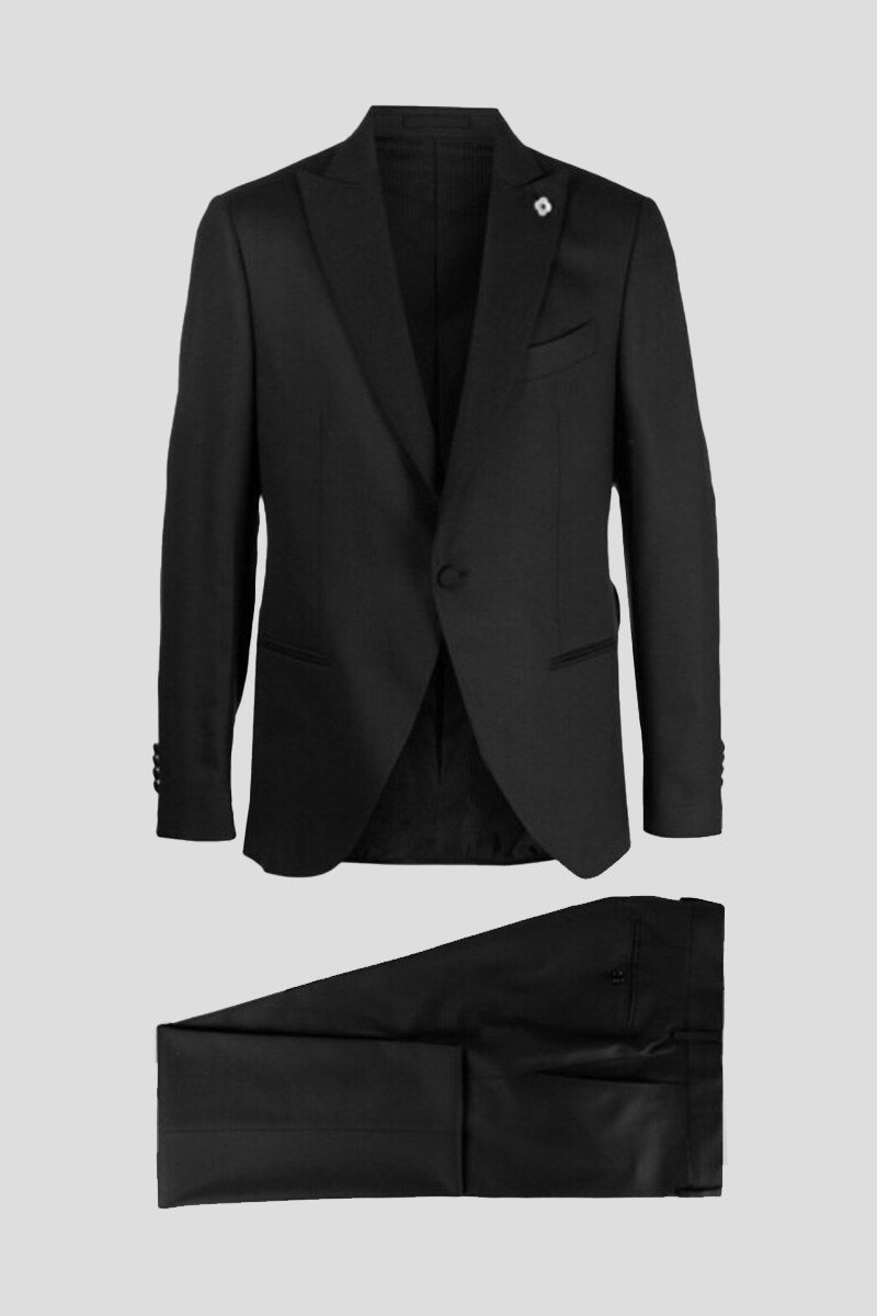 Ανδρικό-Μαύρο-Two-Piece-Suit-Black-LARDINI