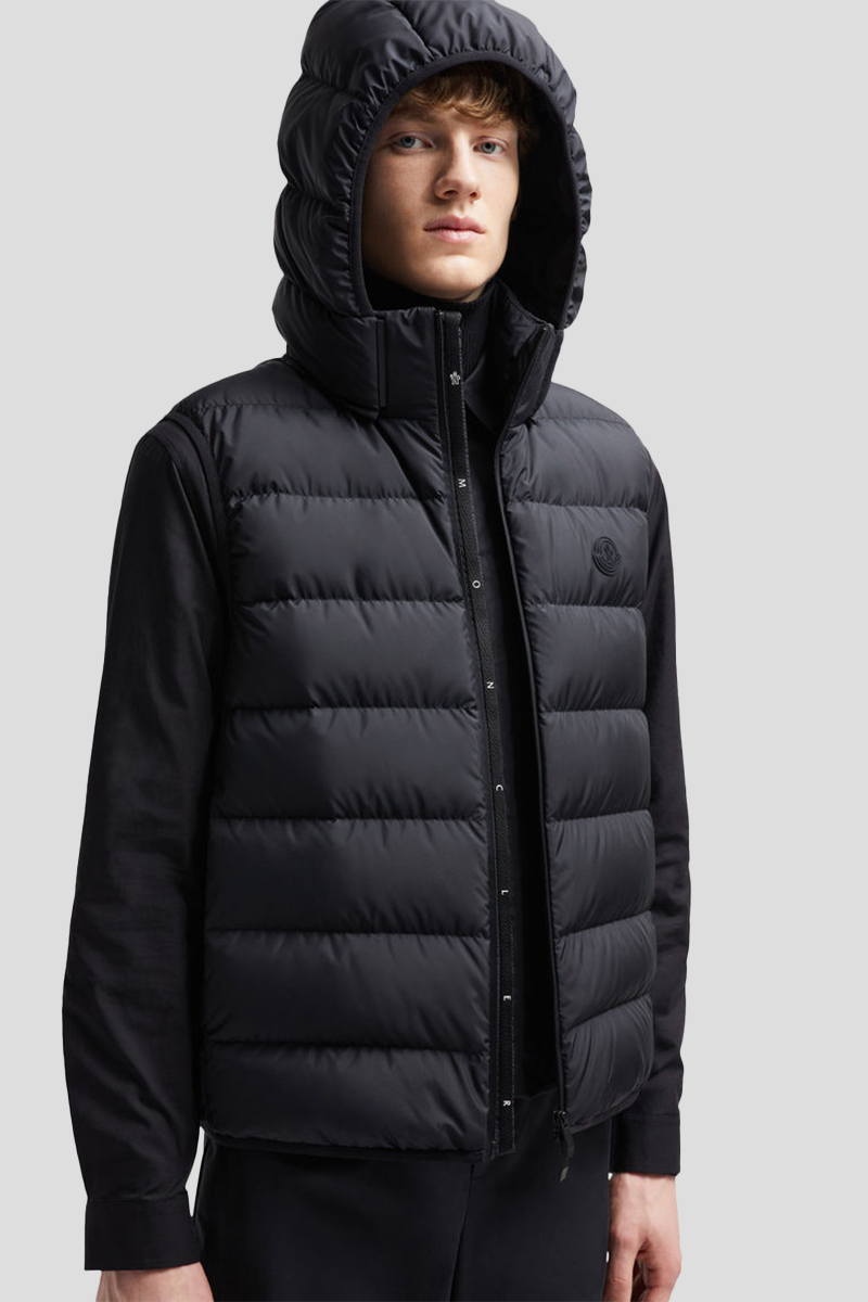 Ανδρικό Μαύρο Valmasque Down Gilet MONCLER