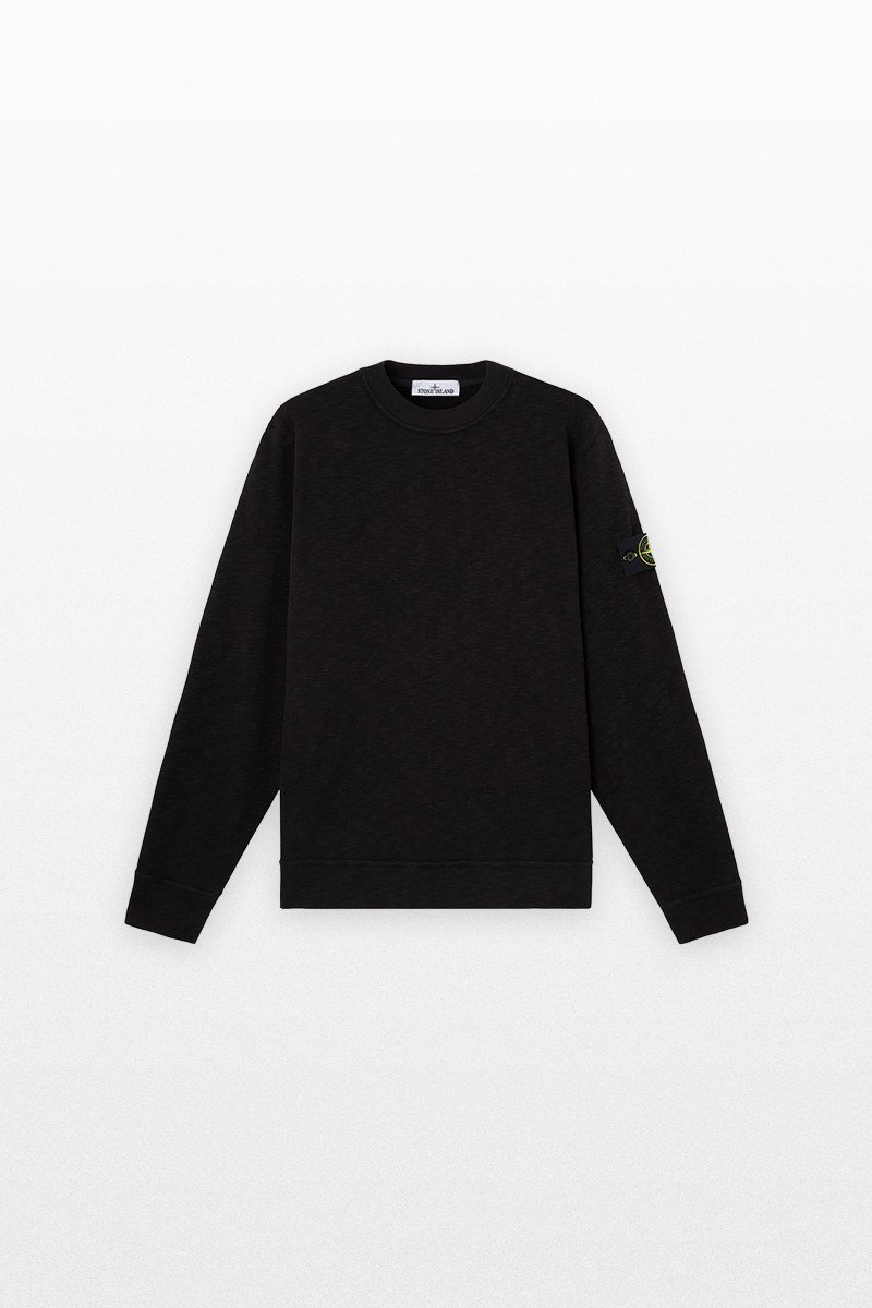 Ανδρικό-Μαύρο-Vanise-Brushed-Heavy-Cotton-Jersey-STONE-ISLAND