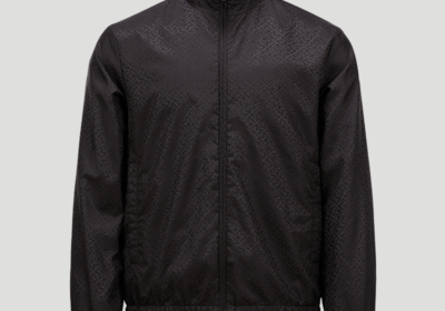 Ανδρικό-Μαύρο-Vanoise-Monogram-Jacquard-Windbreaker-MONCLER